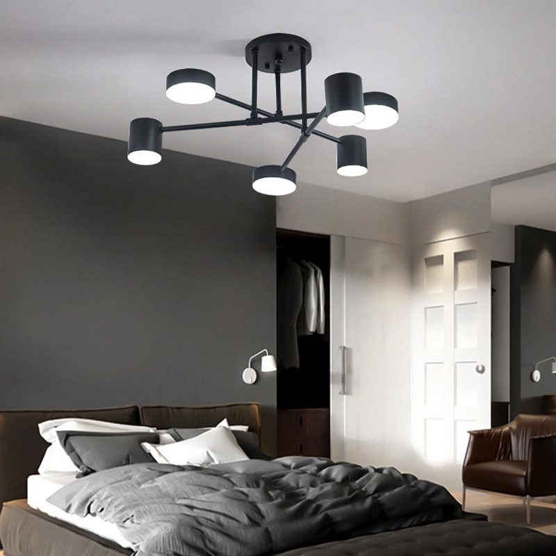 33w 6 Fejű Modern Led Mennyezeti Lámpa Otthoni Irodai Akril Lámpaernyős 110v/220v