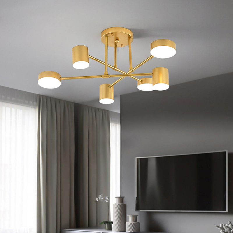 33w 6 Fejű Modern Led Mennyezeti Lámpa Otthoni Irodai Akril Lámpaernyős 110v/220v