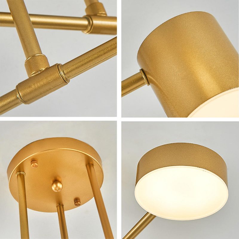 33w 6 Fejű Modern Led Mennyezeti Lámpa Otthoni Irodai Akril Lámpaernyős 110v/220v