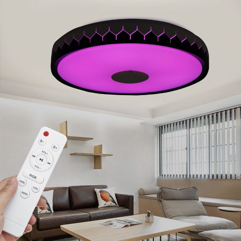 36/60w 110/220v Bluetooth Wifi Led Intelligens Mennyezeti Lámpa 256 Rgb Zenei Hangszóró Szabályozható App Távirányító