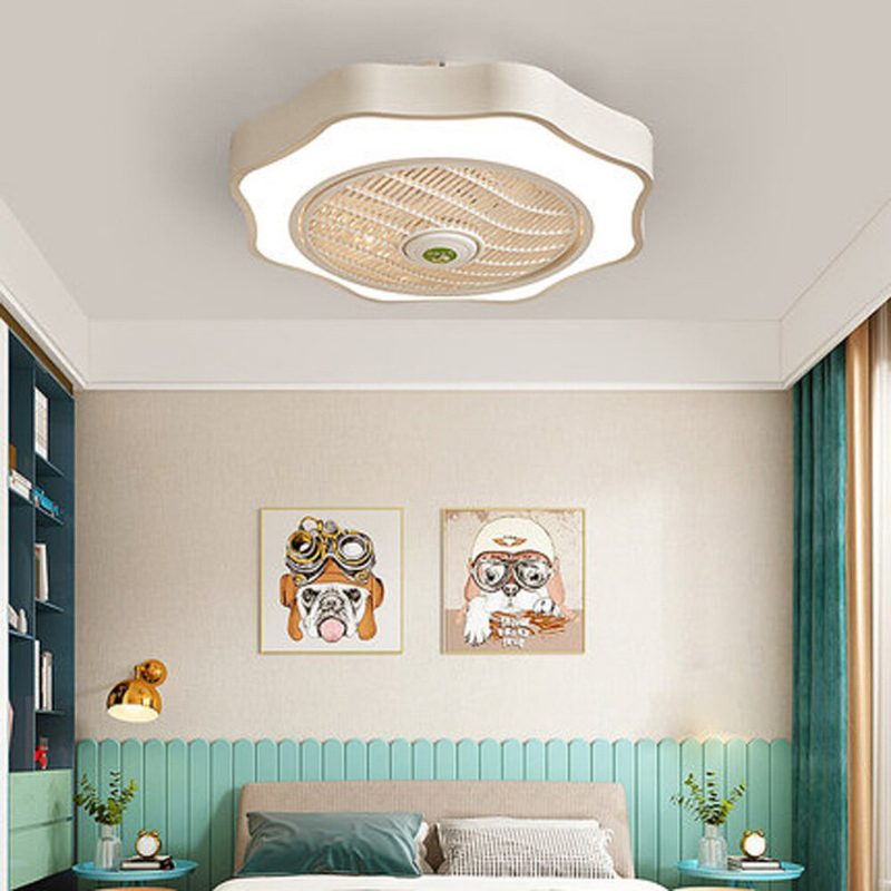 36w 110/220v Mennyezeti Ventilátor Világítással Led Világítás Fokozatmentesen Szabályozható Szélsebességű Távirányító Elem Nélkül Modern Led Lámpa Hálószoba Nappali Étkezőbe