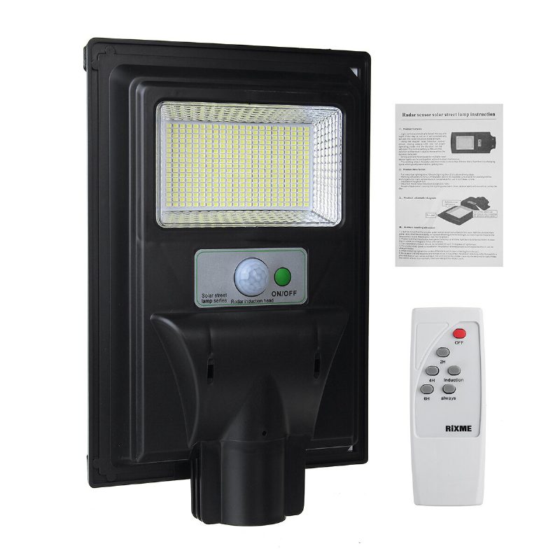374/748/1122/1496 Led Solar Pir Motion Power Panel Lámpa Kültéri Utcai Fali Indukciós