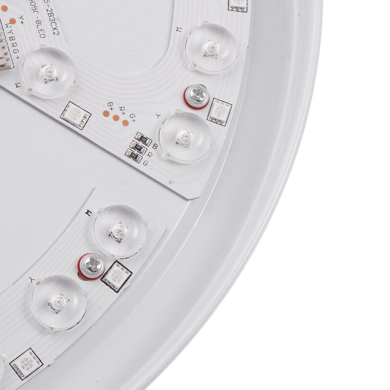 38cm 100-240v Széles Feszültség Színes Világos Bluetooth Zene Mennyezeti Fény App+távirányító