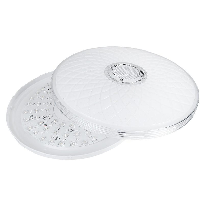 40 cm-es 85-265 V Bluetooth Led Mennyezeti Lámpa 256 Rgb Zenei Hangszóró Szabályozható 2.4 Ghz Távirányító