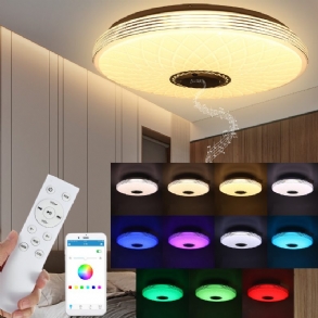 40 cm-es 85-265 V Bluetooth Led Mennyezeti Lámpa 256 Rgb Zenei Hangszóró Szabályozható 2.4 Ghz Távirányító