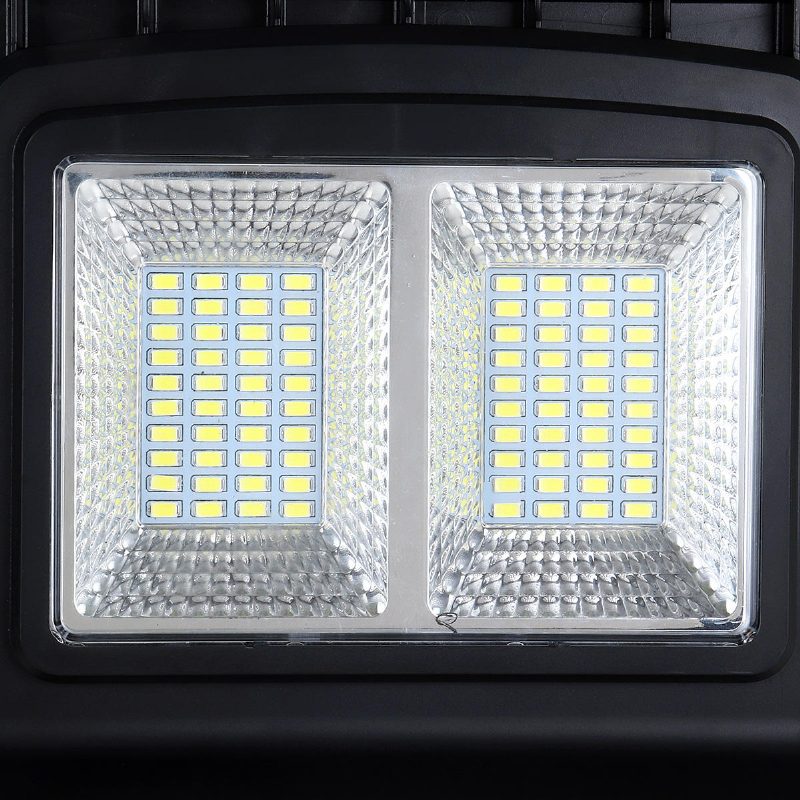 40 W 80 Led Napelemes Utcai Lámpa Pir Mozgásérzékelős Fali Időzítő Távirányítóval