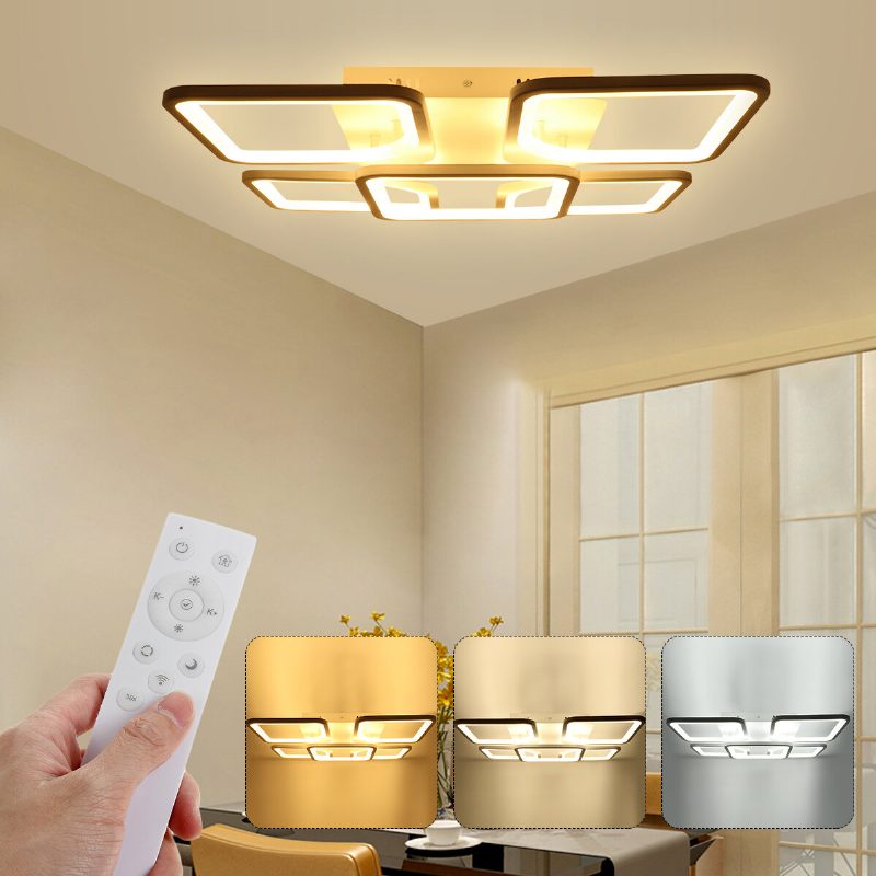 4300lm 900 Led Mennyezeti Lámpa 5db Cube Nappali Hálószoba Függeszték + Távirányító