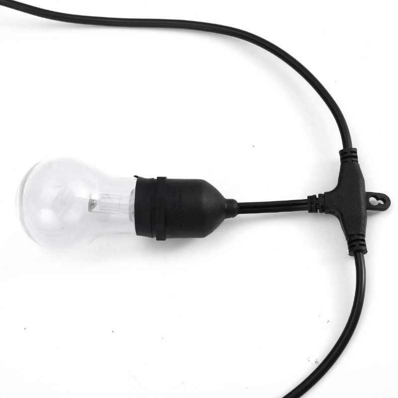 48ft Elfeland Távirányítós Rgb Fényfüzér Átjáró Világítás 15db Izzóval Us Plug Ac100-240v Vízálló Ip65