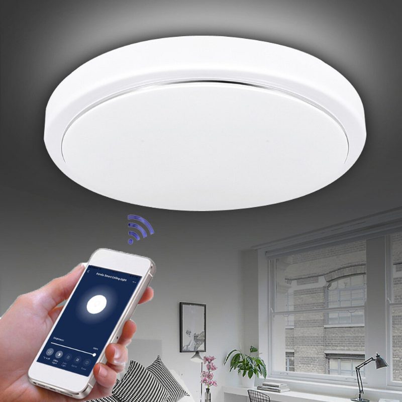 48w Cw+ww Fyxd005-002 Wifi Intelligens Mennyezeti Lámpa Ac85-265v Időzítő Szabályozható App Vezérlő Fcmila Bedroom Működik Az Alexa Google Home Ifttt-vel