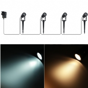 4db Led-es Gyeplámpa Kültéri Kerti Ösvény Spotlámpák Táj Lámpa Vízálló