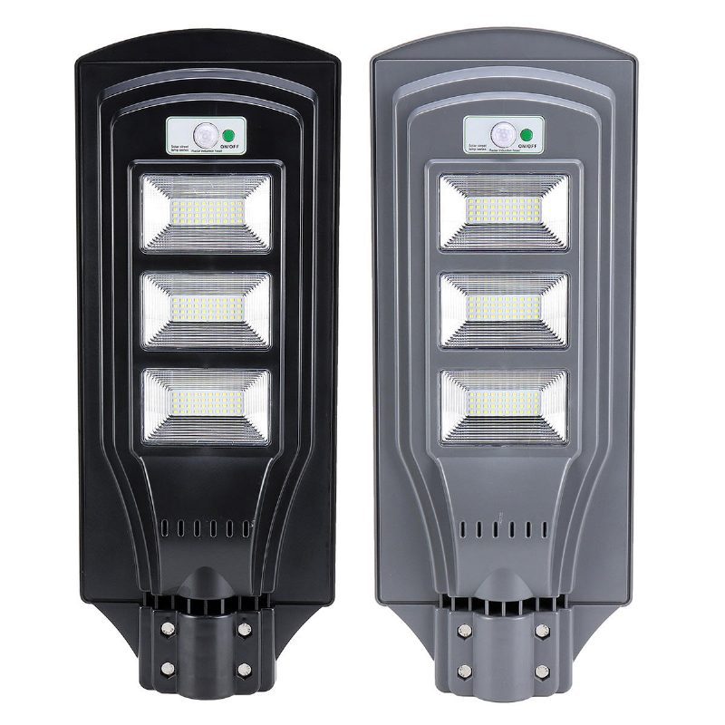60 W Vízálló Pir Mozgásérzékelő Napelemes Kerti Utcai Világítás Kültéri Led Fali Lámpák Automatikus Be-/kikapcsolása Udvari Fedélzet Éjszakai Fényei