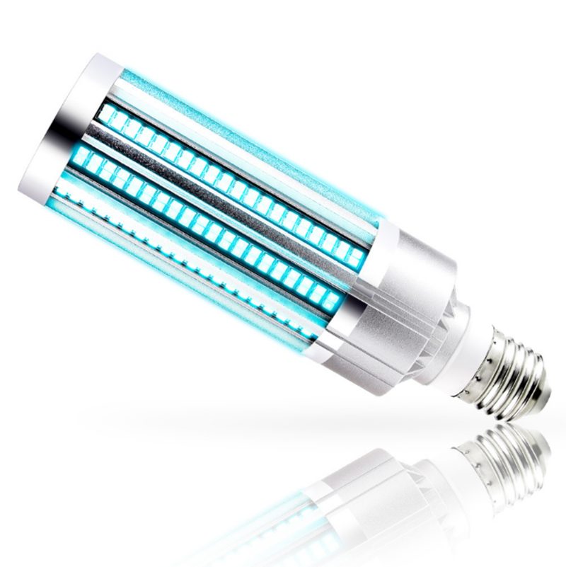 60w 220v Uv Sterilizáló Lámpa E27 Led Uvc Izzó Távirányítós Fertőtlenítő Fény Ózon Elpusztítja A Baktérium Atkákat