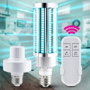 60w 220v Uv Sterilizáló Lámpa E27 Led Uvc Izzó Távirányítós Fertőtlenítő Fény Ózon Elpusztítja A Baktérium Atkákat