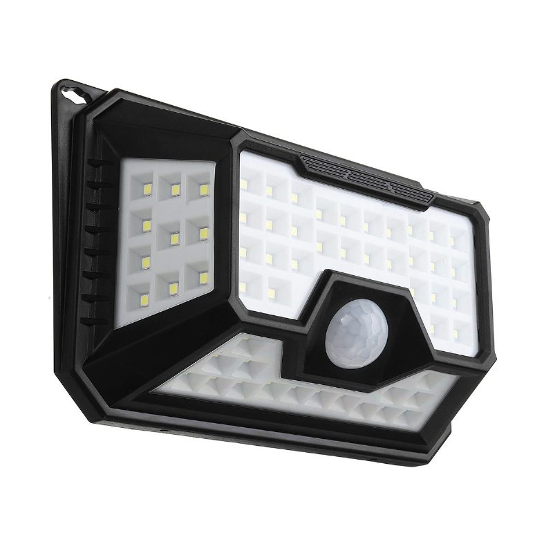 66 Led 4 Oldalsó Szolár Pir Mozgásérzékelő Fali Lámpa 3 Üzemmódú Kültéri