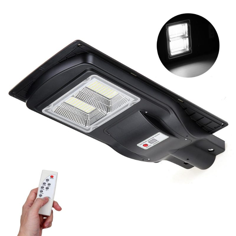 70w 120 Smd2835 Led Solar Street Light Mozgásérzékelő Kültéri Kerti Fali Időzítő Lámpa Távirányítóval