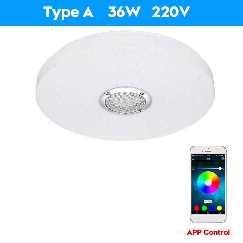 72 W Smart Led Mennyezeti Lámpa Rgb Bluetooth Zenei Hangszóró Hálószoba Fali