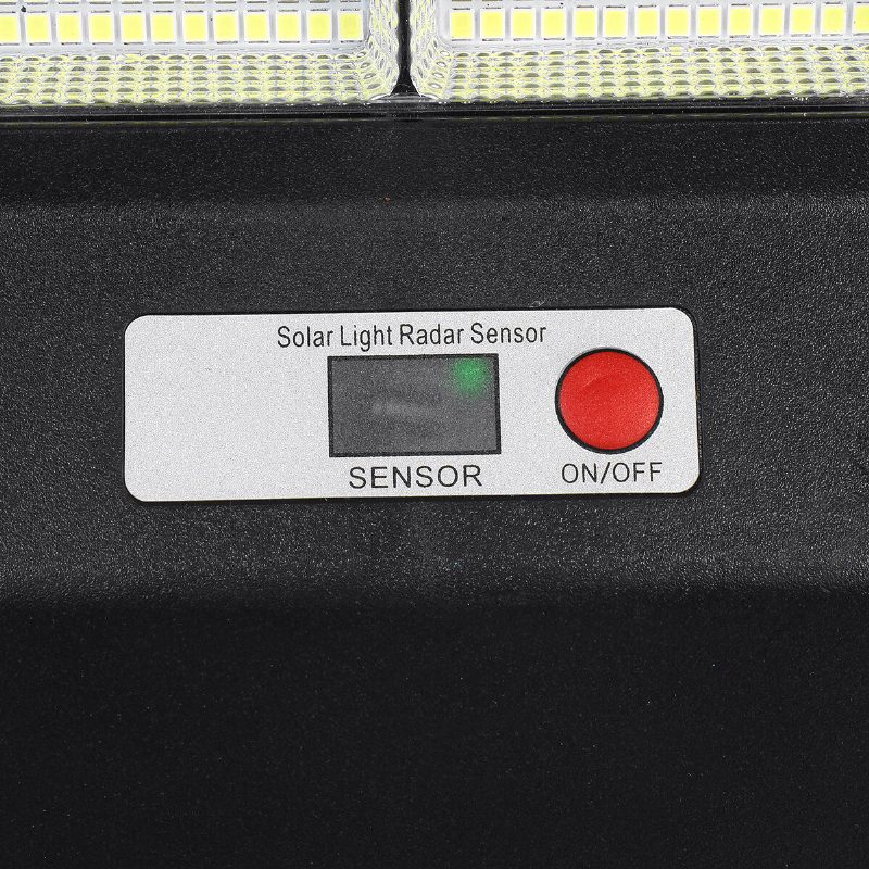840/1260/1680led Napelemes Utcai Világítás Fali Lámpa + Fényvezérlő Kerti Udvari Ip65 Vízálló