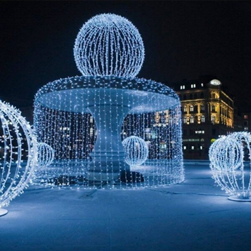 8mx3m 800 Led Vízálló String Tündér Függöny Light Outdoor Party Esküvői Karácsonyi Dekor 220v
