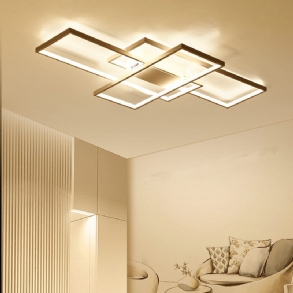 Ac110-120v Modern Minimalista Skandináv Stílusú Téglalap Alakú Led Mennyezeti Lámpa Hálószoba Nappali Étkező Fehér/fekete Ház Meleg Fény/fehér Fény/fokozatmentes Fényerő