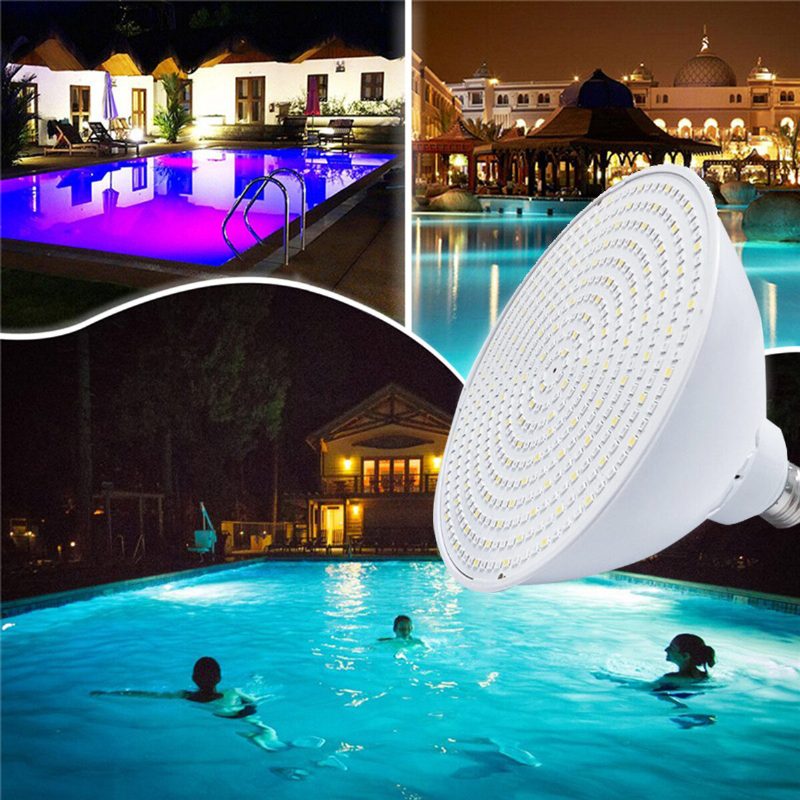 Ac120v E27 45w Rgbw Led Víz Alatti Izzólámpa Távirányító Vízálló Színváltó Úszómedence Világítás