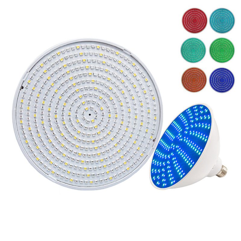Ac120v E27 45w Rgbw Led Víz Alatti Izzólámpa Távirányító Vízálló Színváltó Úszómedence Világítás