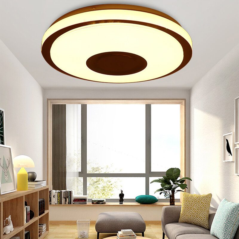 Ac220v/110-240v 38cm Led Rgb Zene Mennyezeti Lámpa Bluetooth App+távirányító Konyha Hálószoba Fürdőszoba