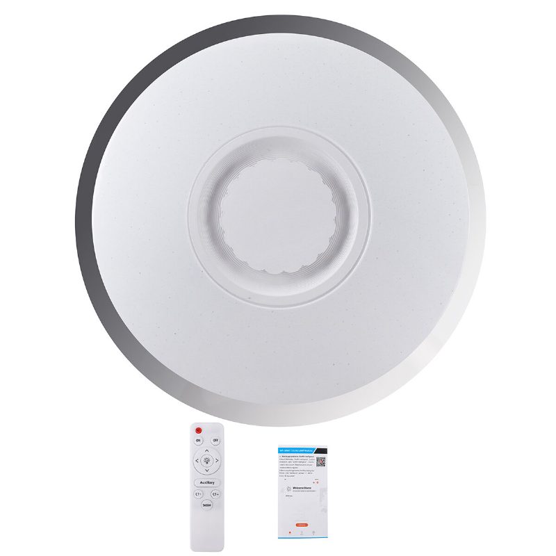 Ac220v/110-240v 38cm Led Rgb Zene Mennyezeti Lámpa Bluetooth App+távirányító Konyha Hálószoba Fürdőszoba