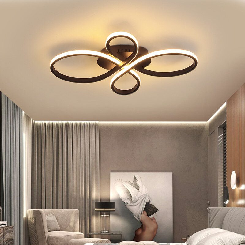Ac220v-240v 60cm Nordic Style Nappali Mennyezeti Lámpa Kreatív Divat Étkező Egyszerű Modern Alumínium Led Hálószoba