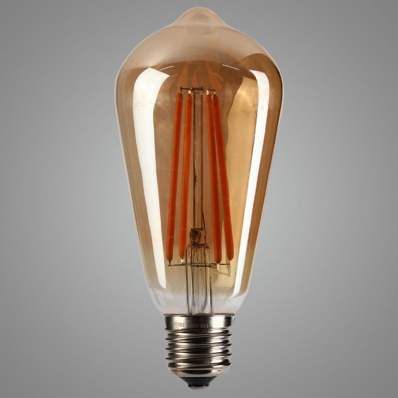 Ac85-265v E27 St64 4w Meleg Fehér Retro Antik Cob Edison Led Izzó Otthoni Nappali Dekorációhoz
