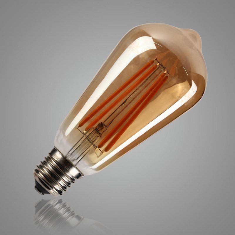 Ac85-265v E27 St64 4w Meleg Fehér Retro Antik Cob Edison Led Izzó Otthoni Nappali Dekorációhoz