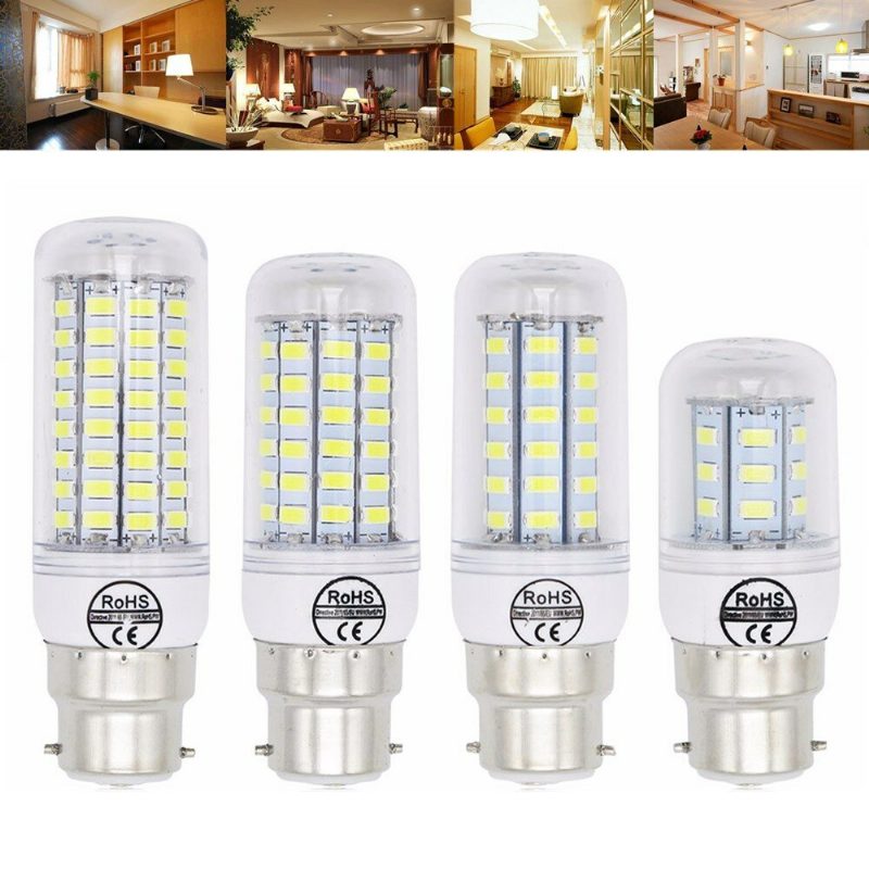 B22 5w 6w 7w 8w 10w 12w Ultra Bright Smd5730 Led Kukorica Izzó Lámpa Csillár Ac110v