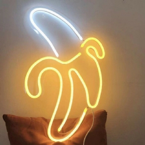 Banán Led Neonreklámfény Art Fali Lámpa Bár Kocsma Hálószoba Dekorációjához