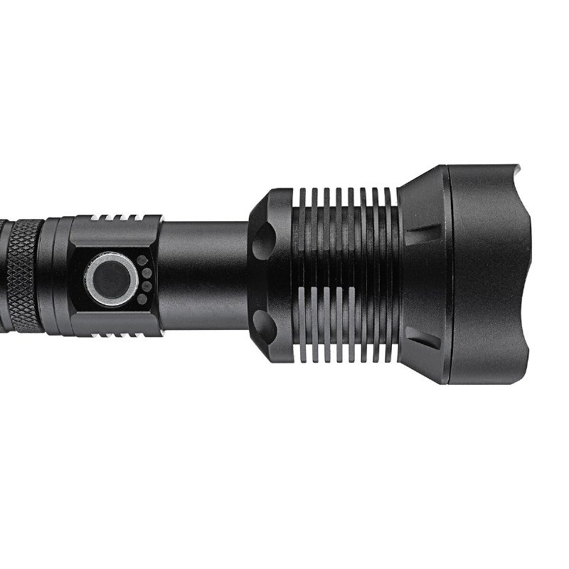 Charminer P70.2 Nagyítható Zseblámpa Készlet 2x 26650 Li-ion Akkumulátor Usb-kábellel Usb Újratölthető És Teljesítményjelző Nagy Fényerejű Hordozható Led
