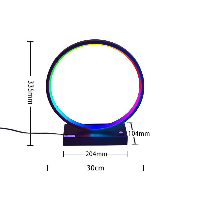 Kreatív Rgb Led-es Asztali Lámpa Okos Ágy Melletti Világítás Intelligens Hálószoba Dolgozószoba Nappali Hangulatvilágítás