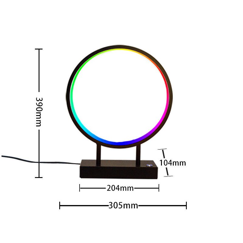 Kreatív Rgb Led-es Asztali Lámpa Okos Ágy Melletti Világítás Intelligens Hálószoba Dolgozószoba Nappali Hangulatvilágítás