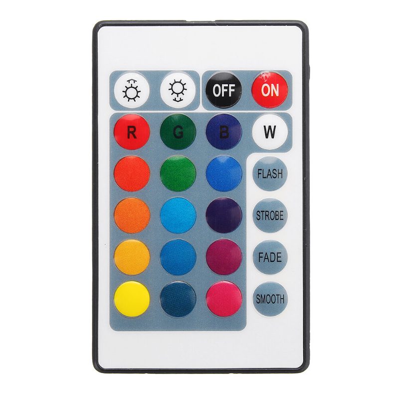 Dc 4.5 V-os Mini Rf Vezérlő Elemtartó Doboz 24 Gombos Távirányítóval Rgb Led Szalaghoz