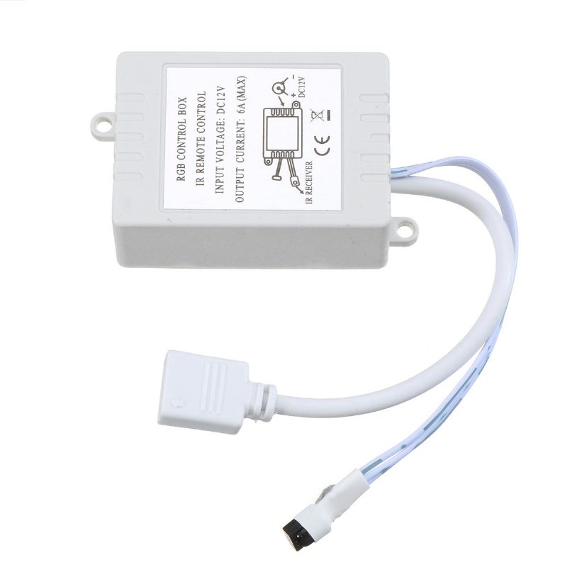 Dc12v 24w 2a 5m Vízálló Smd3528 Rgb Led Szalaglámpák Us Eu Tápadapter + 24 Gombos Távirányító