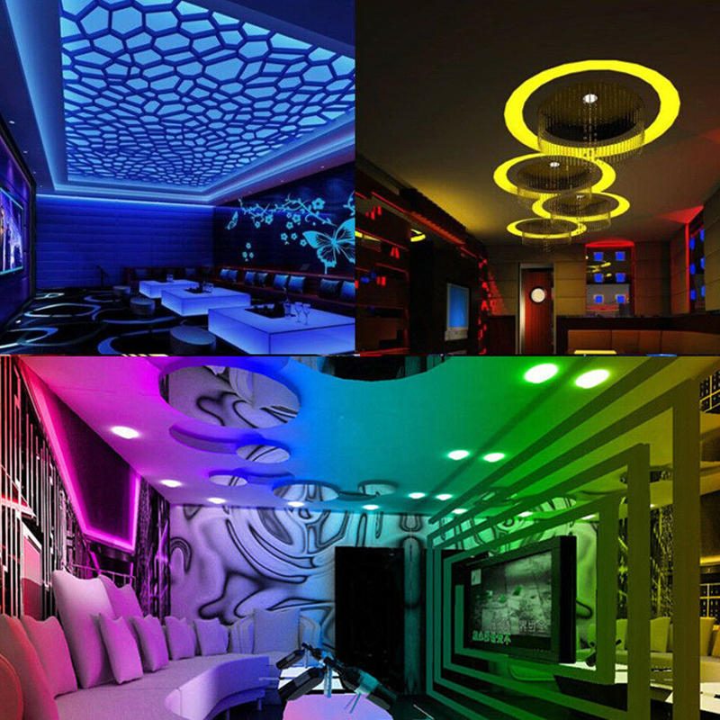 Dc12v 5m/10m 5050 Rgb Időzítő Funkciós Led Szalagfény Vízálló 40keys Távirányítóval + Zenevezérlővel