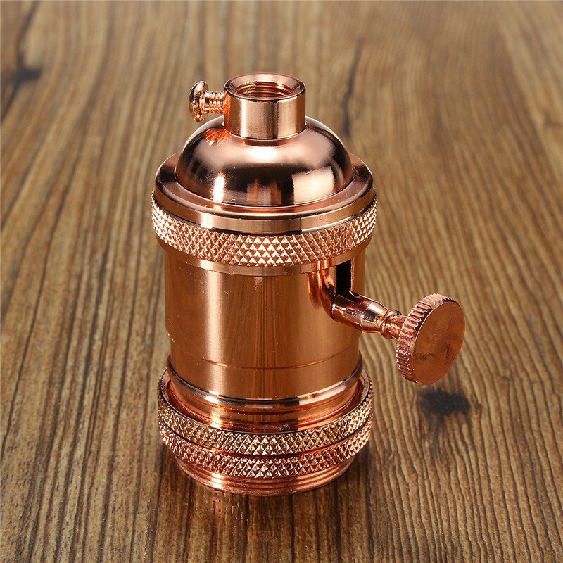 E26/e27 Retro Vintage Edison Ipari Izzólámpa Foglalat Kapcsolóval