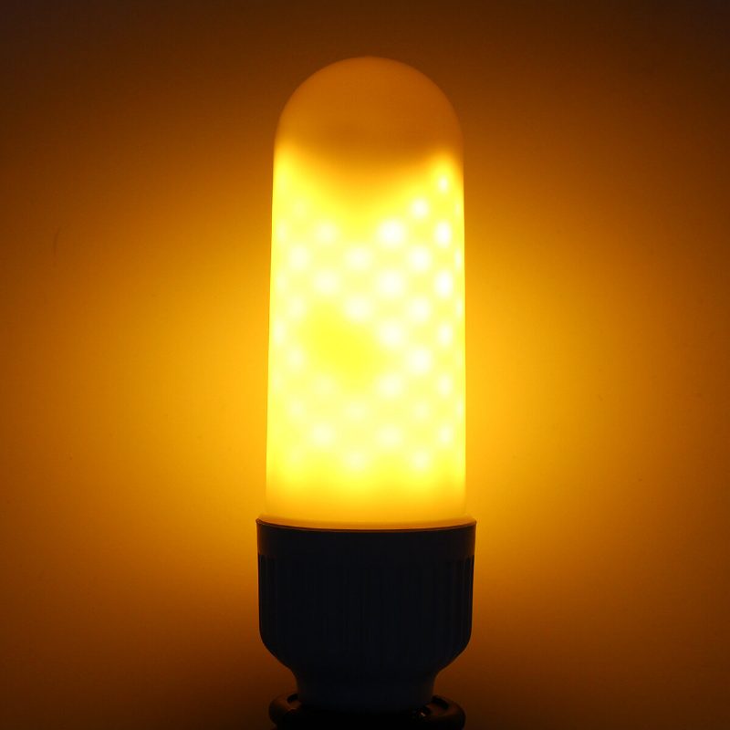 E27 B22 6w Smd2835 Három Üzemmód 1300k-1800k 99leds Sárga Láng Izzó Ac85-265v