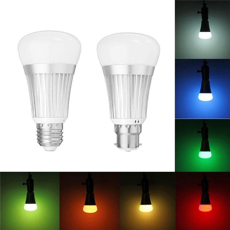 E27 B22 7w Smd5730 Wifi Rgbw Led Intelligens Izzólámpa Echo Alexa Ac85-265v