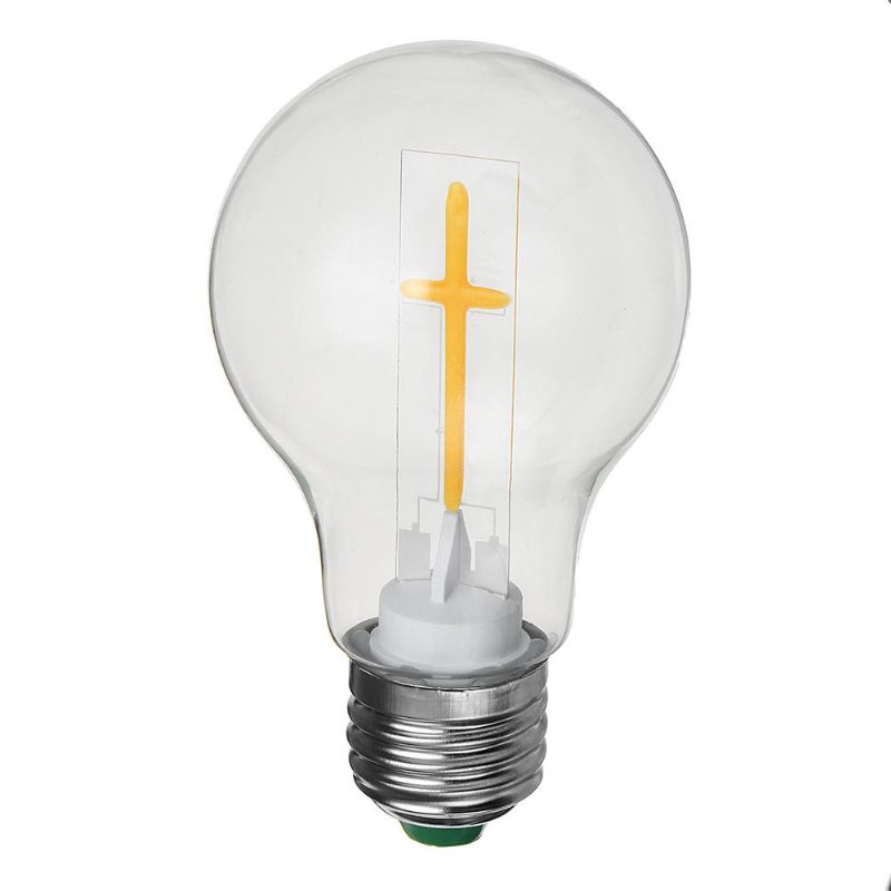 E27 E14 2w 4w A60 T45 St64 Gyertyahúzó Farok Meleg Fehér Keresztes Izzólámpa Ac180-265v