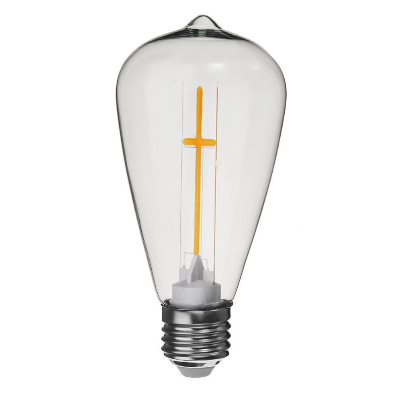 E27 E14 2w 4w A60 T45 St64 Gyertyahúzó Farok Meleg Fehér Keresztes Izzólámpa Ac180-265v