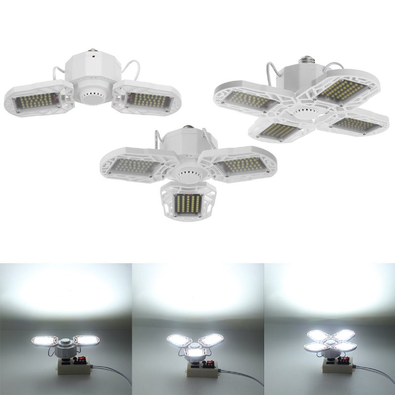 E27 Led Garázs Izzó Mennyezeti Szerelvényműhely Műhely Deformálható Lámpa Távirányító