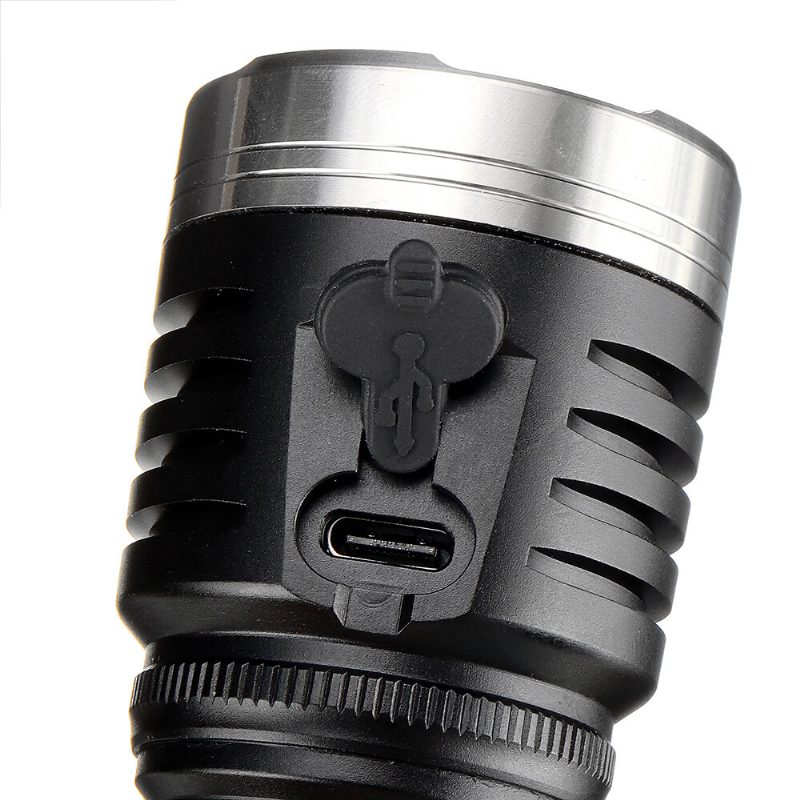 Ea01s 4*xhp50.2 11000lm 382m Usb-c Újratölthető Anduril Ui Edc Zseblámpa 1 Db E1825 2500mah 18a 3.7v 18650 Li-ion Akkumulátorral
