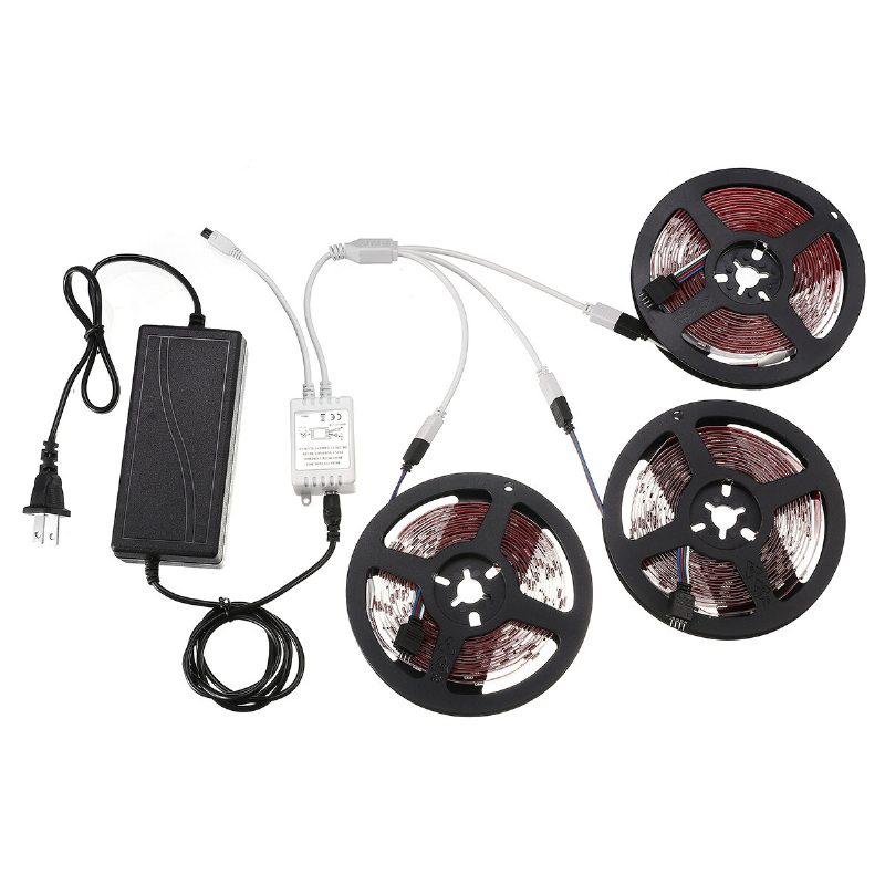 Elfeland 3*4m 5050 Rgb Led Szalaglámpa Nem Vízálló + Vezérlő + Távirányító + 12v 5a Tápegység