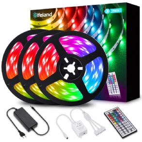 Elfeland 3*4m 5050 Rgb Led Szalaglámpa Nem Vízálló + Vezérlő + Távirányító + 12v 5a Tápegység