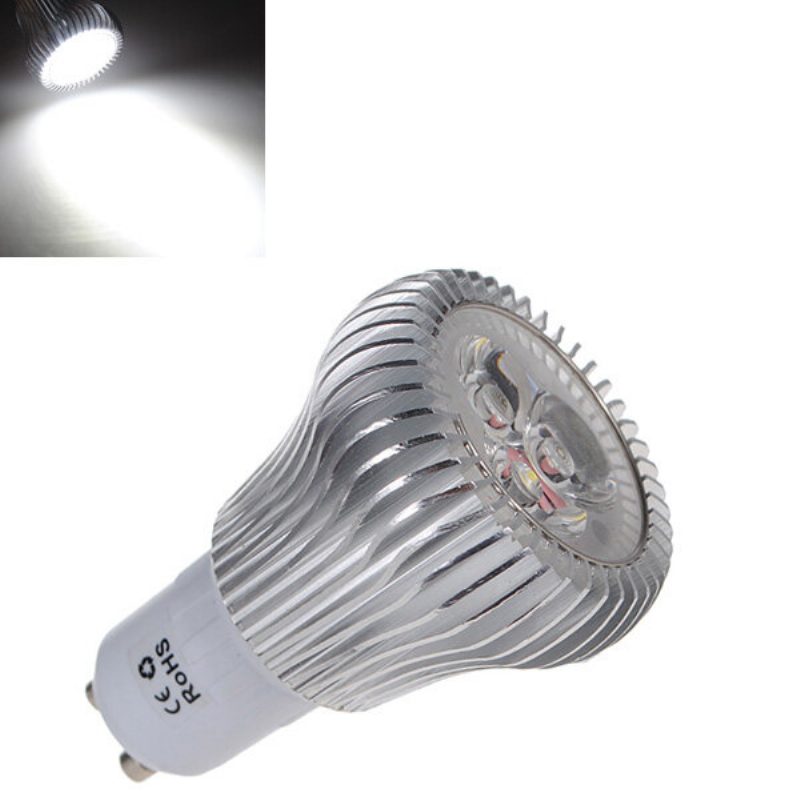 Gu10 6w 3 Led Fehér Nagy Teljesítményű Led Spot Lámpa Izzó 110-240v