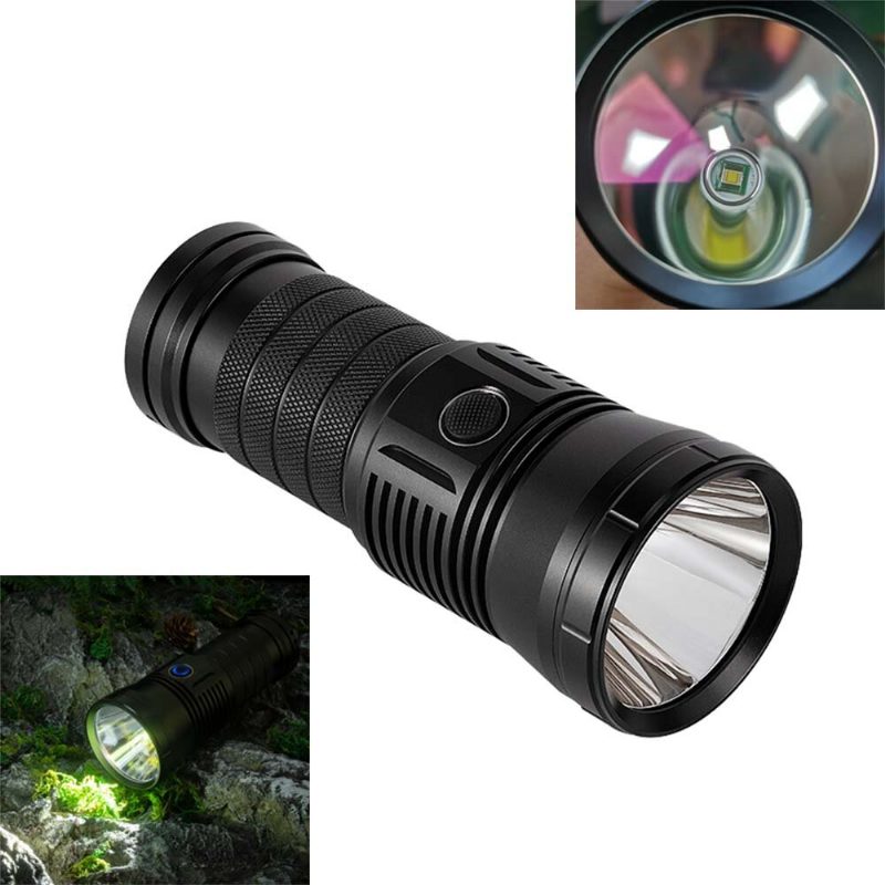 Haikelite Hk90s G90 5000lm Nagy Fényerejű Led-es Zseblámpa 1100m Long Shoot Led 18650 Elemmel Működik