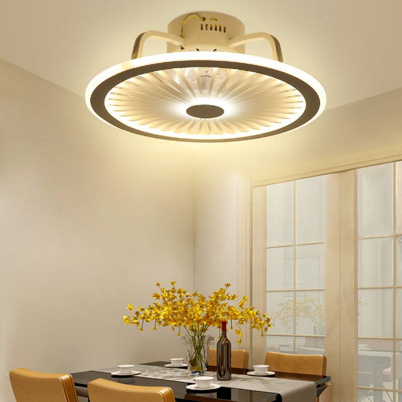 Intelligens Mennyezeti Ventilátor Lámpa 3 Színű Led Távirányítóval + Bluetooth Hangszóró
